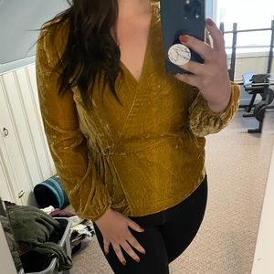 J Crew Velvet Top